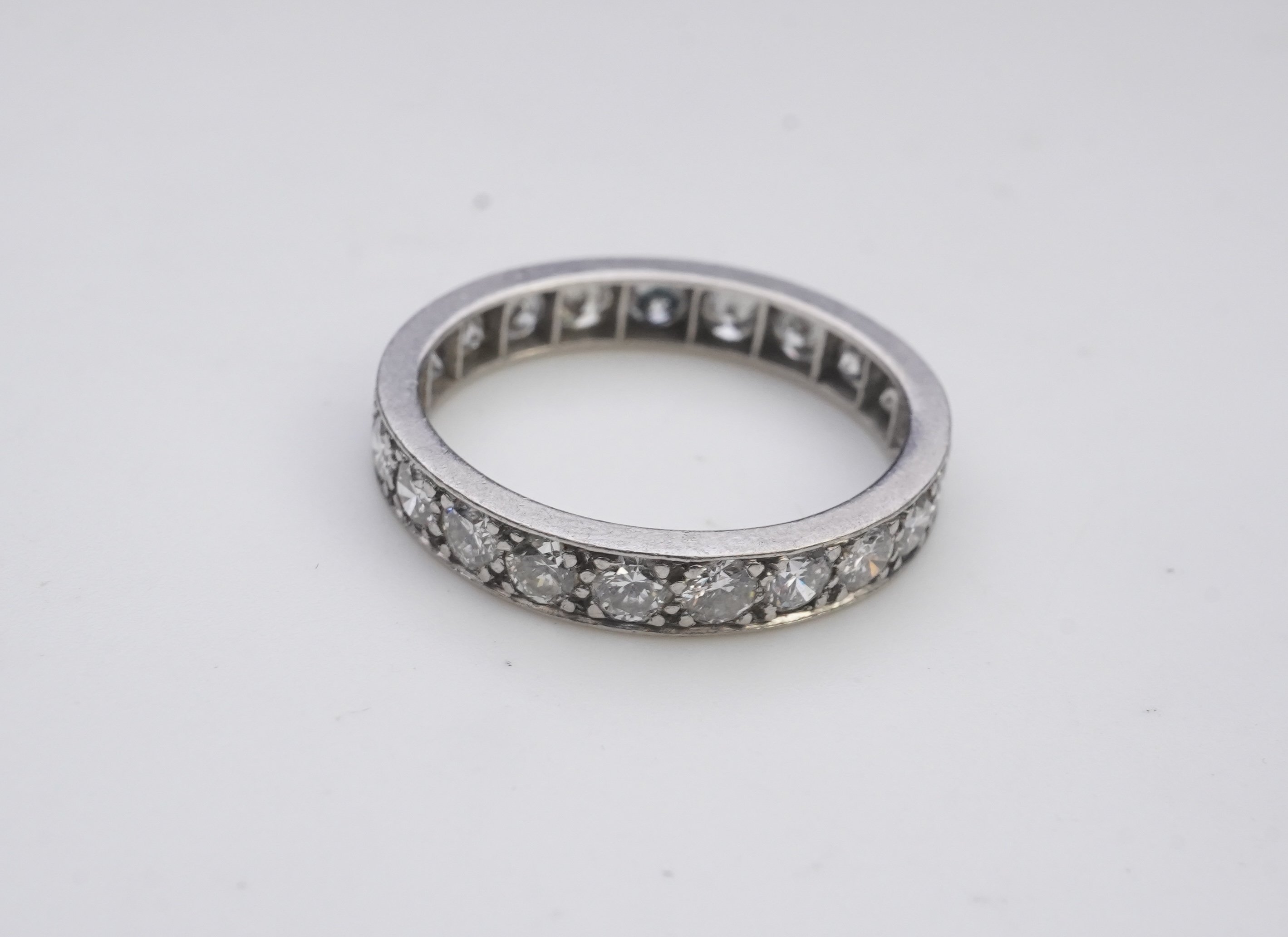 A diamond eternity ring